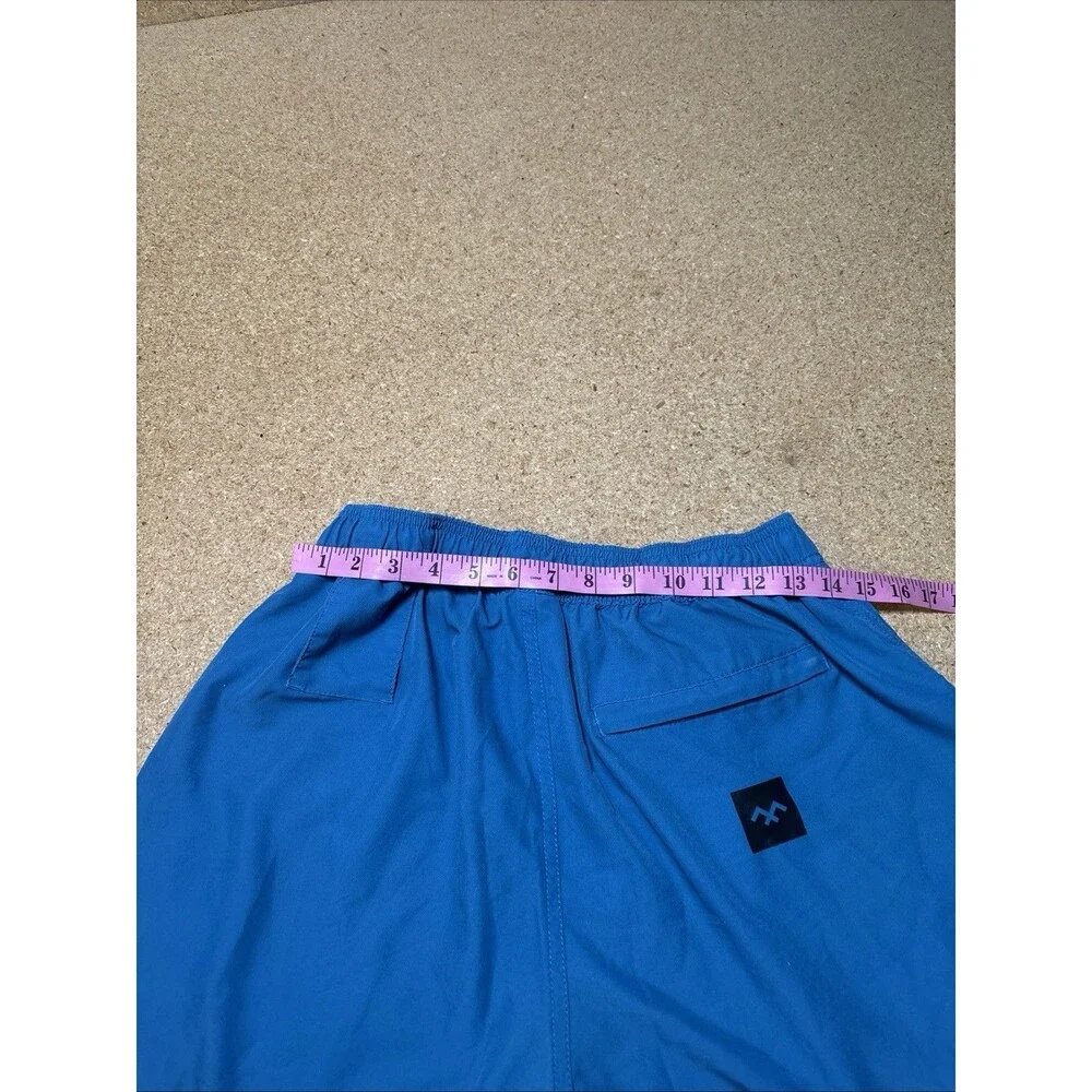HVIII Goat Shorts Mens L Blue Athletic Casual Streetwear Drawstring D1
